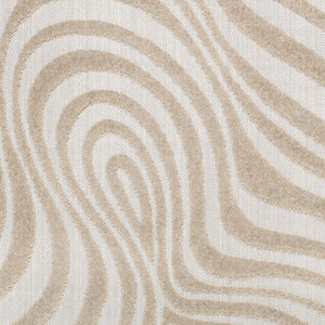 HomeRoots 8' X 10' Beige and Cream Abstract Area Rug – Stylish Indoor/Outdoor Design for Any Space! 703720