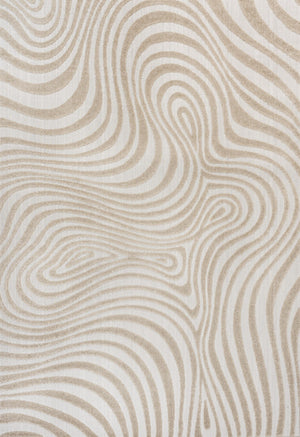 HomeRoots 8' X 10' Beige and Cream Abstract Area Rug – Stylish Indoor/Outdoor Design for Any Space! 703720