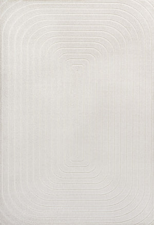 HomeRoots 8' X 10' Ivory Indoor Outdoor Area Rug - Elegant, Durable, Versatile Design for All Spaces & Styles 703725