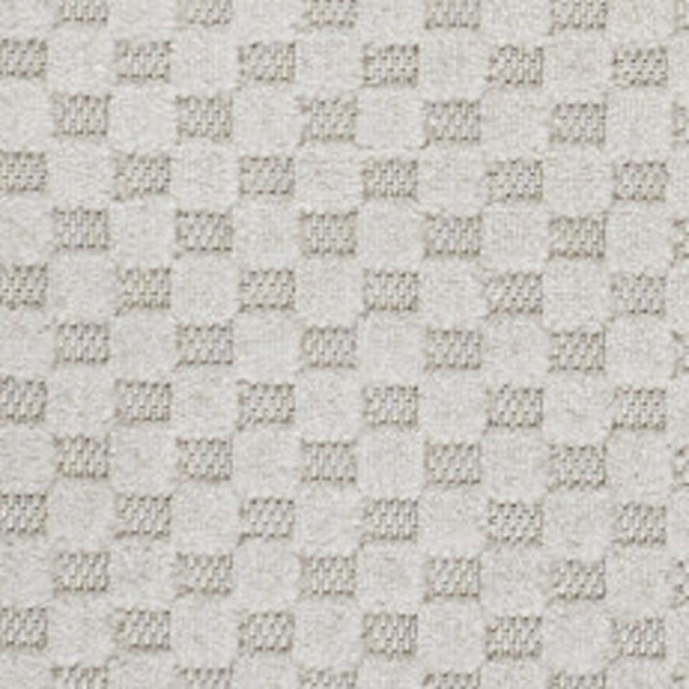 HomeRoots 8' X 10' Ivory and Cream Plaid Area Rug – Versatile Indoor/Outdoor Rug for Timeless Style and Comfort 703729