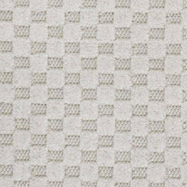 HomeRoots 8' X 10' Ivory and Cream Plaid Area Rug – Versatile Indoor/Outdoor Rug for Timeless Style and Comfort 703729