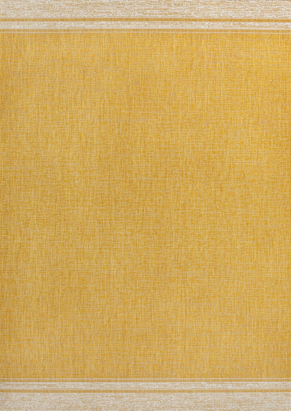 HomeRoots 8' X 10' Vibrant Yellow & Cream Area Rug – Stylish, Durable, Indoor/Outdoor Decor for Any Space 703795