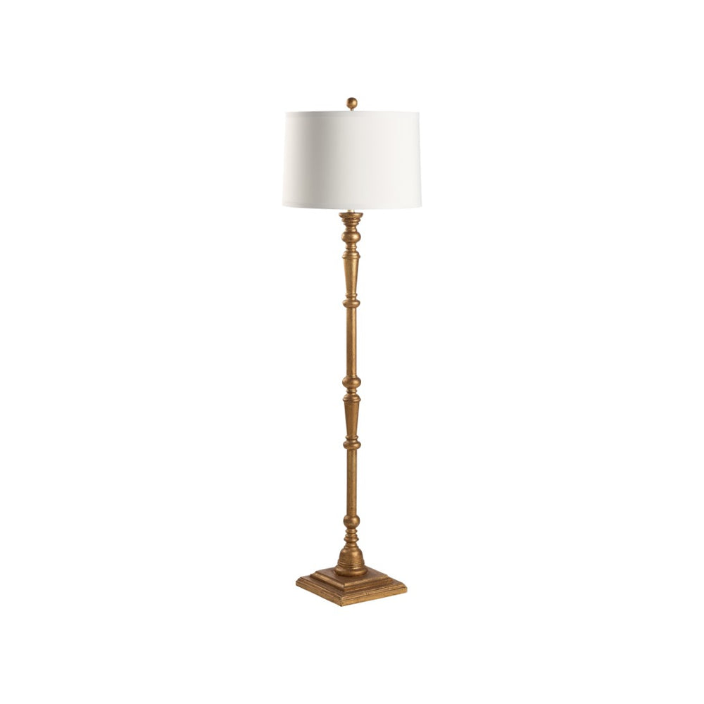 Chelsea House Beatrice Aged Gold Floor Lamp — 65" Tall Vintage-Inspired Ambient Lighting With Slim, Sturdy Base 70399