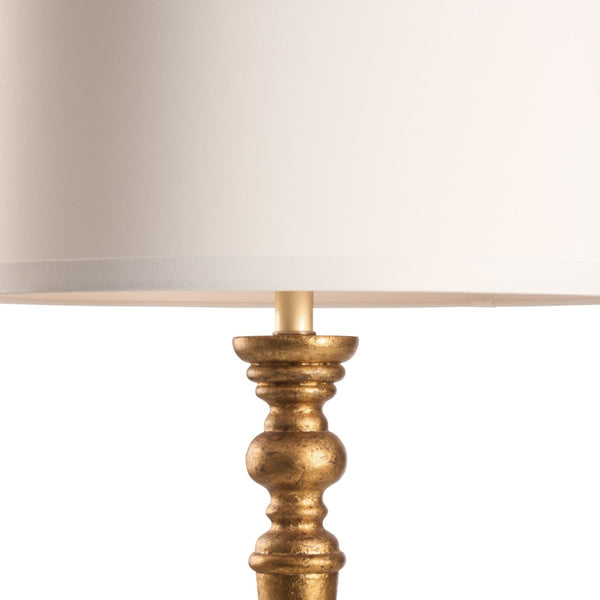 Chelsea House Beatrice Aged Gold Floor Lamp — 65" Tall Vintage-Inspired Ambient Lighting With Slim, Sturdy Base 70399