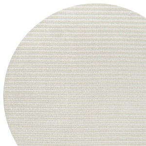 HomeRoots 5' Ivory and Cream Round Striped Area Rug - Modern Indoor/Outdoor Design for Any Space, Easy Care 704069