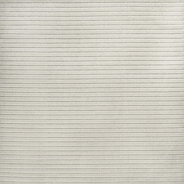 HomeRoots 5' Ivory and Cream Square Striped Area Rug – Versatile Indoor/Outdoor Decor with Modern Style & Durability 704070