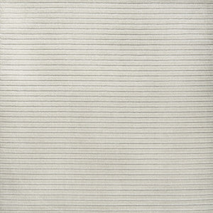 HomeRoots 5' Ivory and Cream Square Striped Area Rug – Versatile Indoor/Outdoor Decor with Modern Style & Durability 704070