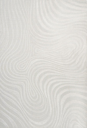 HomeRoots 12' Contemporary Cream and Ivory Abstract Area Rug - Indoor/Outdoor Durable Design for Every Space 704083
