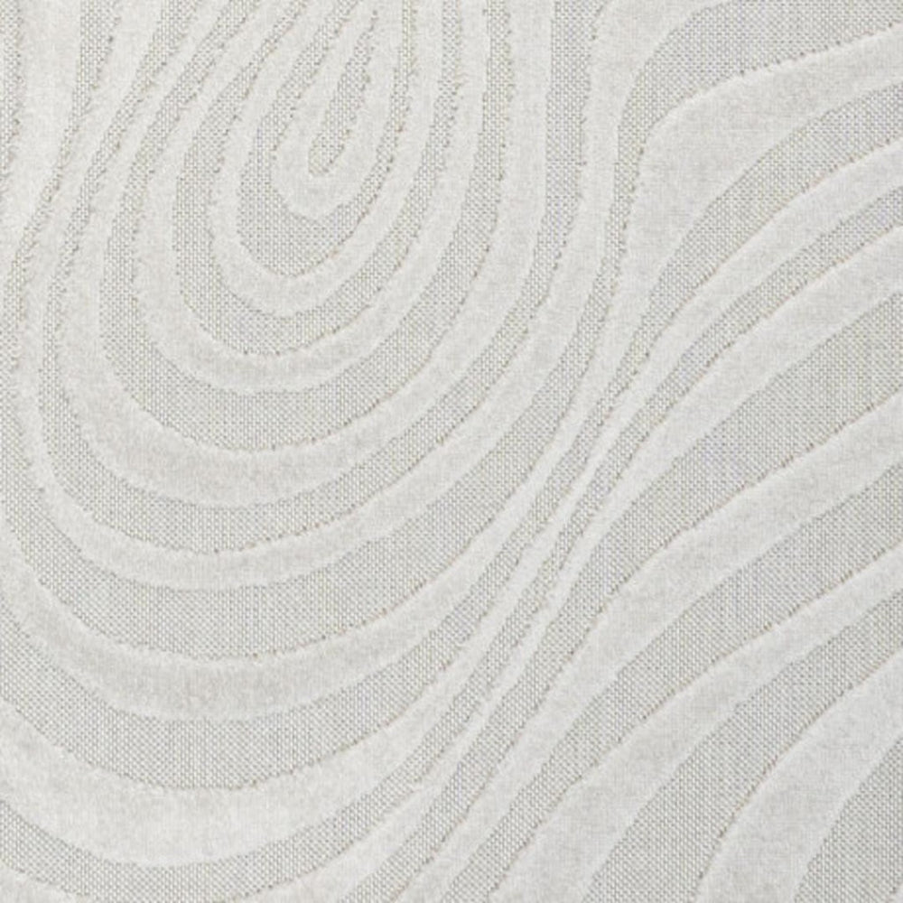 HomeRoots 6' X 9' Cream And Ivory Abstract Area Rug - Versatile Indoor/Outdoor Decor, Durable, Easy Care Fashion! 704088