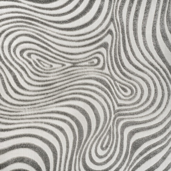 HomeRoots 6' Gray and Ivory Square Abstract Area Rug - Modern Indoor/Outdoor Design for Stylish Spaces 704107