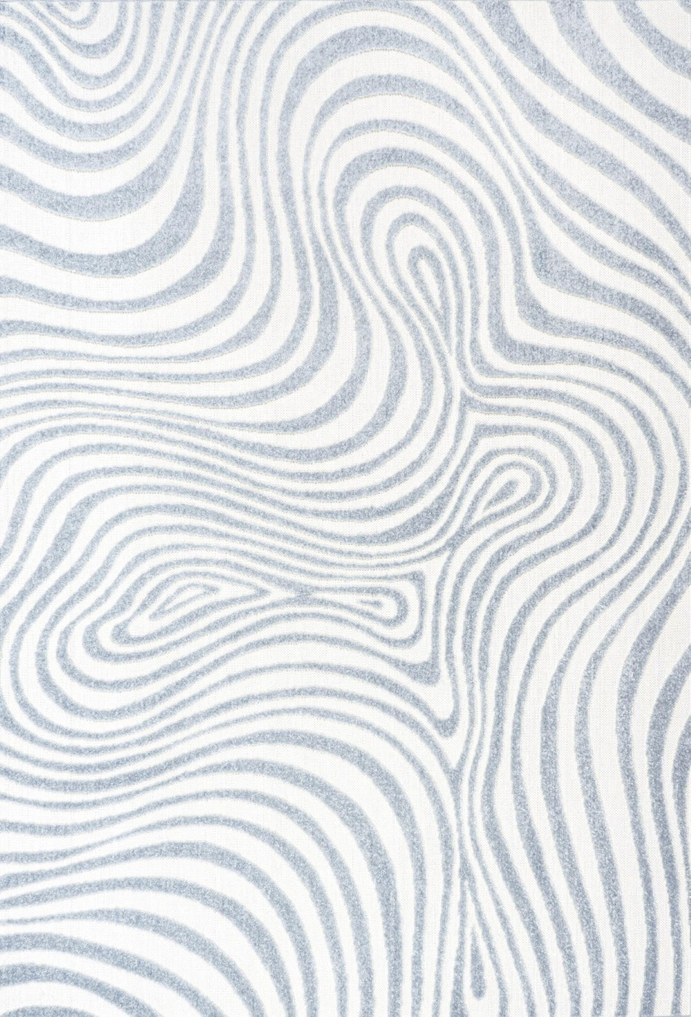HomeRoots 12' Light Blue Ivory Abstract Area Rug - Stylish Indoor/Outdoor Weather-Resistant Design for Any Space 704118