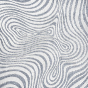 HomeRoots 6' Light Blue and Ivory Square Abstract Area Rug – Stylish Indoor/Outdoor Geometric Design for Any Space 704124