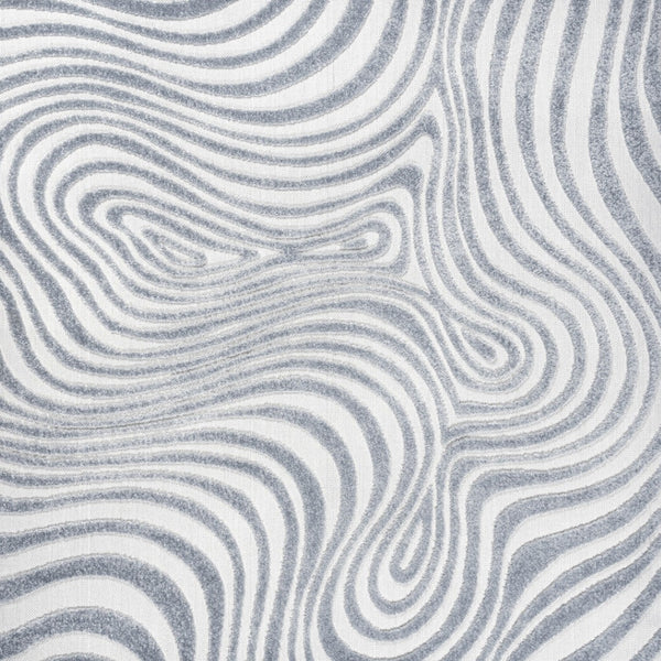 HomeRoots 6' Light Blue and Ivory Square Abstract Area Rug – Stylish Indoor/Outdoor Geometric Design for Any Space 704124
