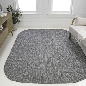 HomeRoots 8' X 10' Gray Indoor Outdoor Area Rug - Durable, Stylish, and Versatile for Any Home Decor Space 704162