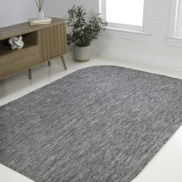 HomeRoots 8' X 10' Gray Indoor Outdoor Area Rug - Durable, Stylish, and Versatile for Any Home Decor Space 704162