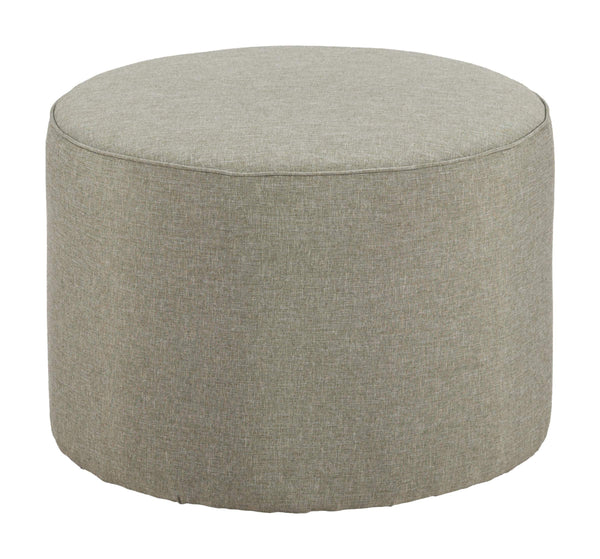 Zuo Modern Moxy Outdoor Indoor Square Ottoman Olefin Upholstered Steel Frame Accent Seat 704171