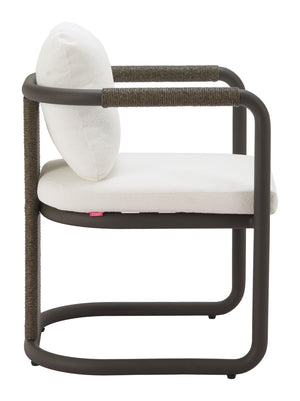 Ciel Outdoor Woven Rattan Dining Chairs Set of 2 with Aluminum Frame Patio Seating