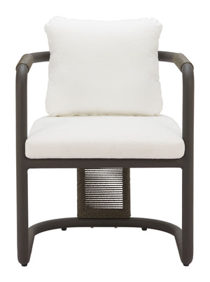 Ciel Outdoor Woven Rattan Dining Chairs Set of 2 with Aluminum Frame Patio Seating
