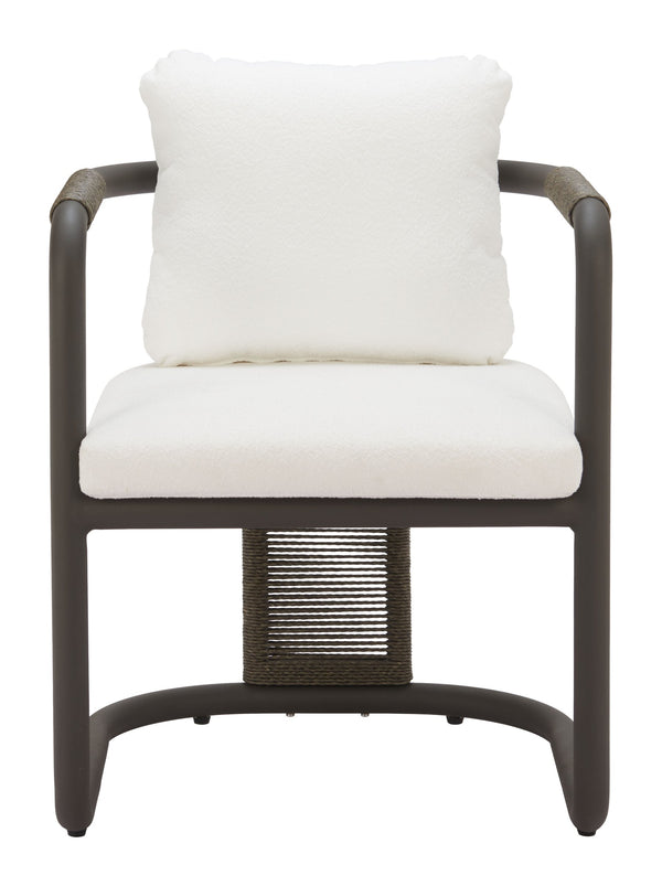 Ciel Outdoor Woven Rattan Dining Chairs Set of 2 with Aluminum Frame Patio Seating
