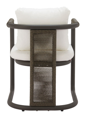 Ciel Outdoor Woven Rattan Dining Chairs Set of 2 with Aluminum Frame Patio Seating