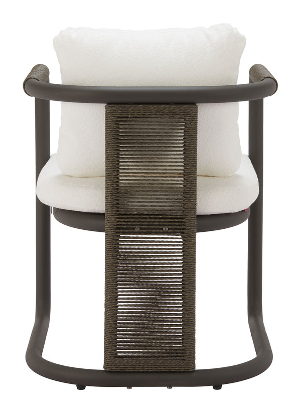 Ciel Outdoor Woven Rattan Dining Chairs Set of 2 with Aluminum Frame Patio Seating