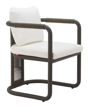 Ciel Outdoor Woven Rattan Dining Chairs Set of 2 with Aluminum Frame Patio Seating