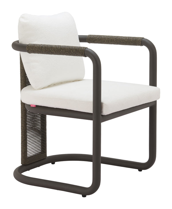 Ciel Outdoor Woven Rattan Dining Chairs Set of 2 with Aluminum Frame Patio Seating