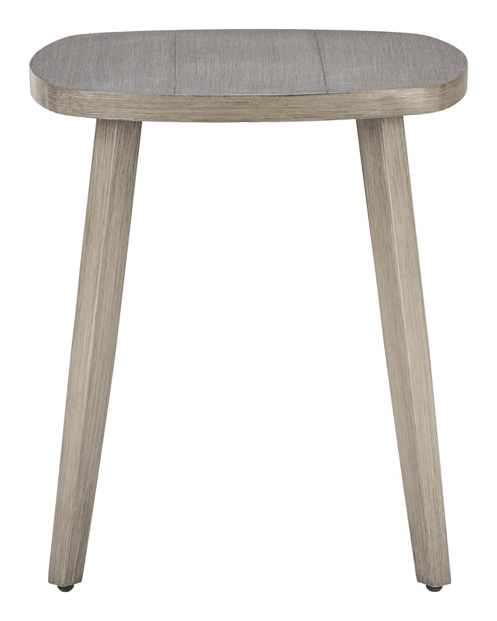 Zuo Modern Foret Outdoor Aluminum Side Table Faux Wood Top Weather Resistant Patio Accent 704205