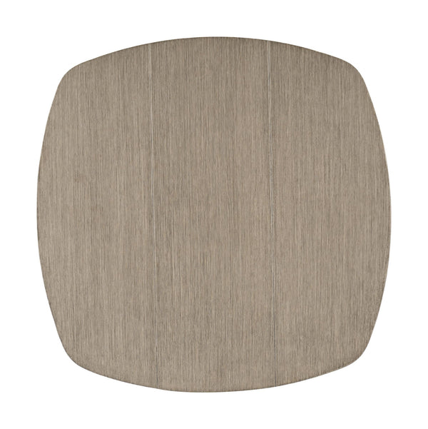 Foret Outdoor Aluminum Side Table Faux Wood Top Weather Resistant Patio Accent