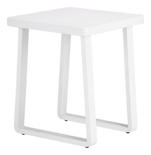Zuo Modern Welt Outdoor Aluminum Side Table Powder Coated Modern Patio Accent for Balcony 704207