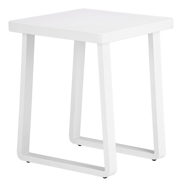 Zuo Modern Welt Outdoor Aluminum Side Table Powder Coated Modern Patio Accent for Balcony 704207