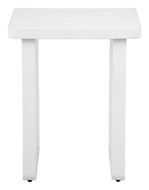 Welt Outdoor Aluminum Side Table Powder Coated Modern Patio Accent for Balcony