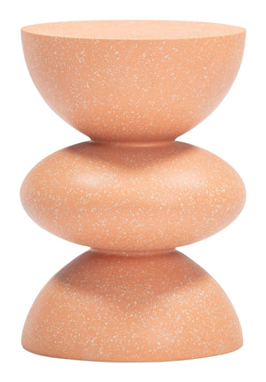 Zuo Modern Tressa Outdoor Side Table Faux Terrazzo Poly Cement Patio Accent Weather Resistant 704209