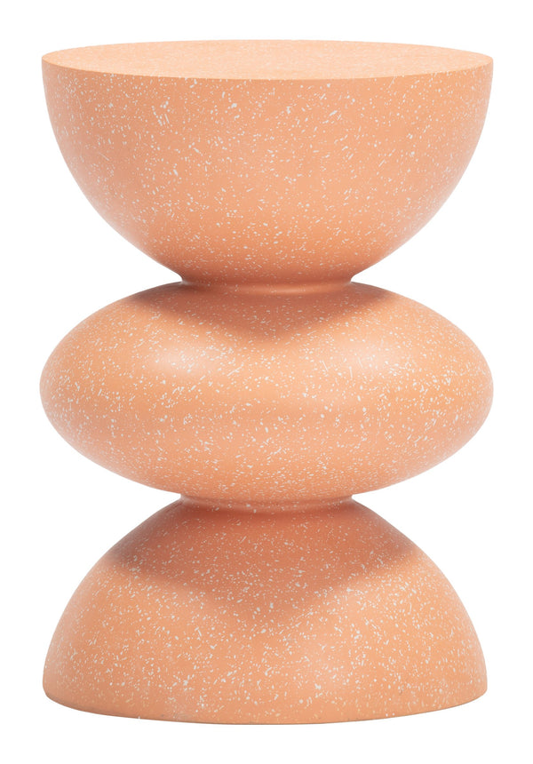 Zuo Modern Tressa Outdoor Side Table Faux Terrazzo Poly Cement Patio Accent Weather Resistant 704209