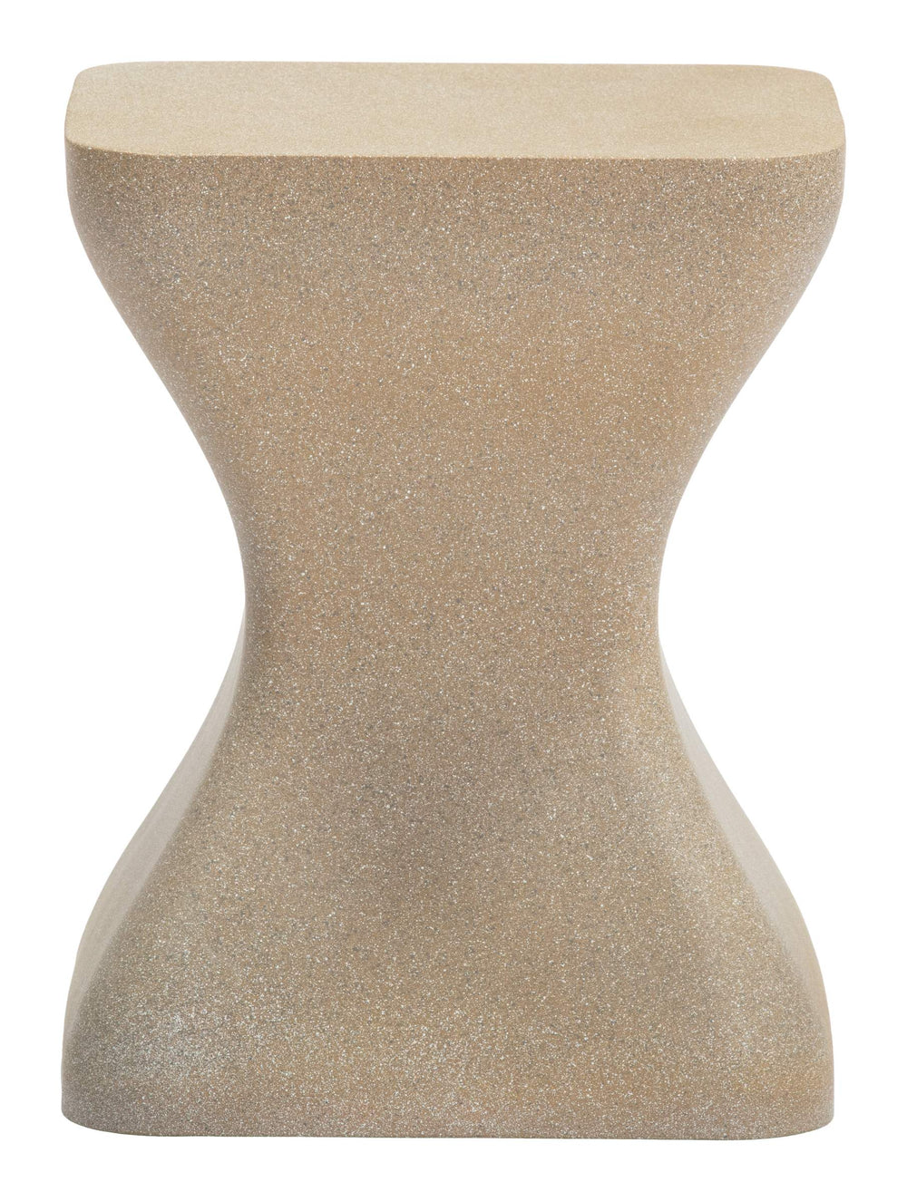 Zuo Modern Mura Outdoor Side Table Faux Terrazzo Poly Cement Accent for Patio or Poolside 704210