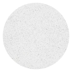 Corza Round Outdoor Coffee Table Faux Terrazzo Poly Cement Patio Accent