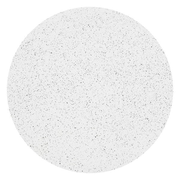 Corza Round Outdoor Coffee Table Faux Terrazzo Poly Cement Patio Accent