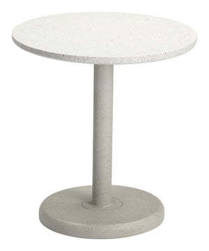 Zuo Modern Liora Outdoor Bistro Table Round Terrazzo Cement Top Weather Resistant Steel Base 704212