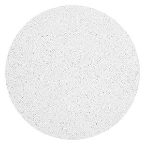 Liora Outdoor Bistro Table Round Terrazzo Cement Top Weather Resistant Steel Base