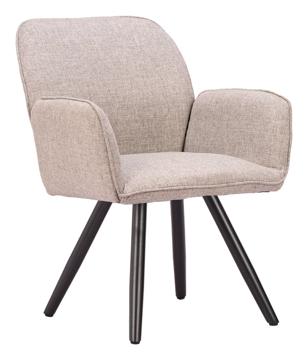 Zuo Modern Sieve Outdoor Swivel Dining Chairs Set of 2 Olefin Fabric Aluminum Frame Patio 704213