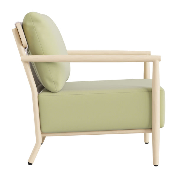 Zuo Modern Sora Armchair Modern Deco Style Aluminum Frame Outdoor Indoor Lounge Seating 704221