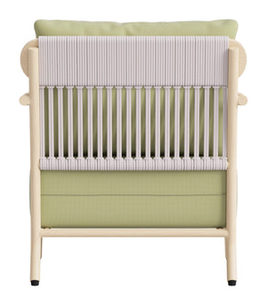 Sora Armchair Modern Deco Style Aluminum Frame Outdoor Indoor Lounge Seating