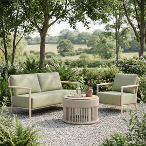 Sora Armchair Modern Deco Style Aluminum Frame Outdoor Indoor Lounge Seating