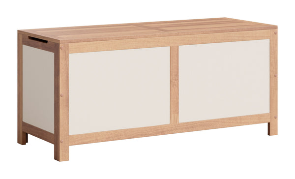 Valtan Outdoor Acacia Wood Storage Chest Bench with Soft Close Lid 65 Gallon