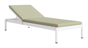Zuo Modern Lychee Outdoor Chaise Lounge Aluminum Frame Adjustable Deco Modern Patio Recliner 704237