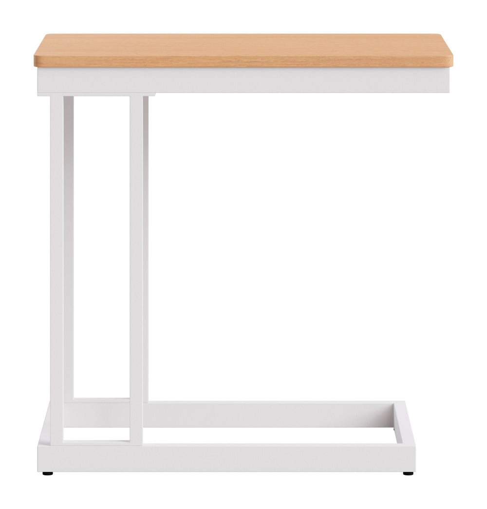 Zuo Modern Tamaru Acacia Wood Outdoor Side Table with Aluminum Frame for Patio or Living Room 704240