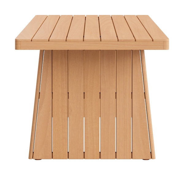 Nimone Solid Acacia Wood Rectangular Dining Table Seats 4 Modern Glam Indoor