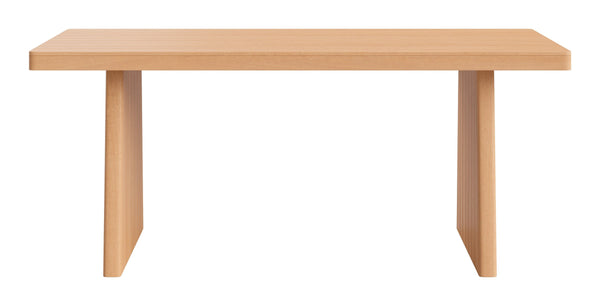 Nimone Solid Acacia Wood Rectangular Dining Table Seats 4 Modern Glam Indoor