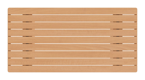 Nimone Solid Acacia Wood Rectangular Dining Table Seats 4 Modern Glam Indoor