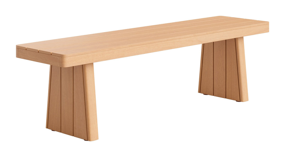 Zuo Modern Nimone Solid Acacia Wood Bench Modern Deco Style Entryway Dining Lounge Seating 704242